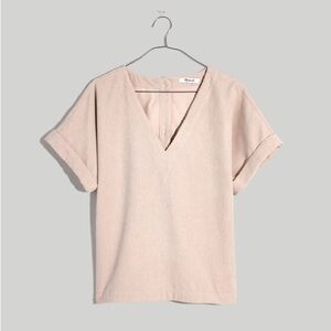 NWT Madewell Corduroy V-Neck Top